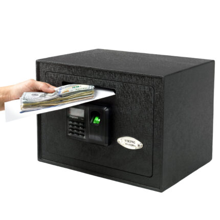 VS-25DBLX Small Biometric Drop Slot Depository Safe